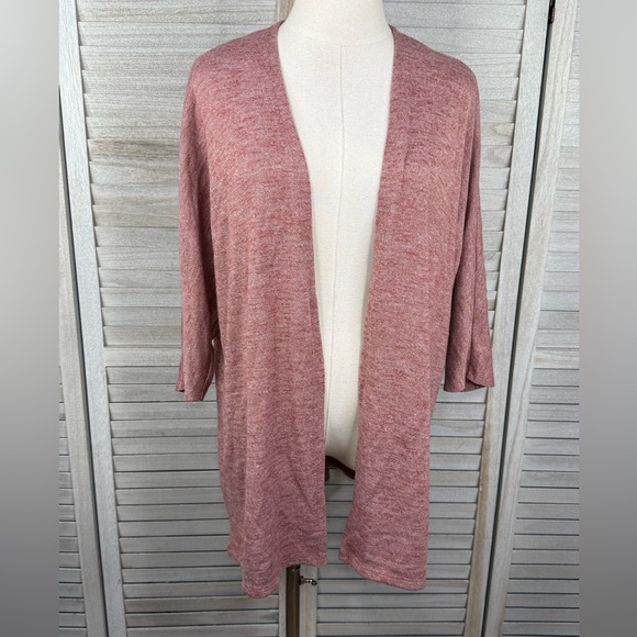 torrid Sweaters - TORRID Hacci Open Front Cardigan Brick Red-00/0